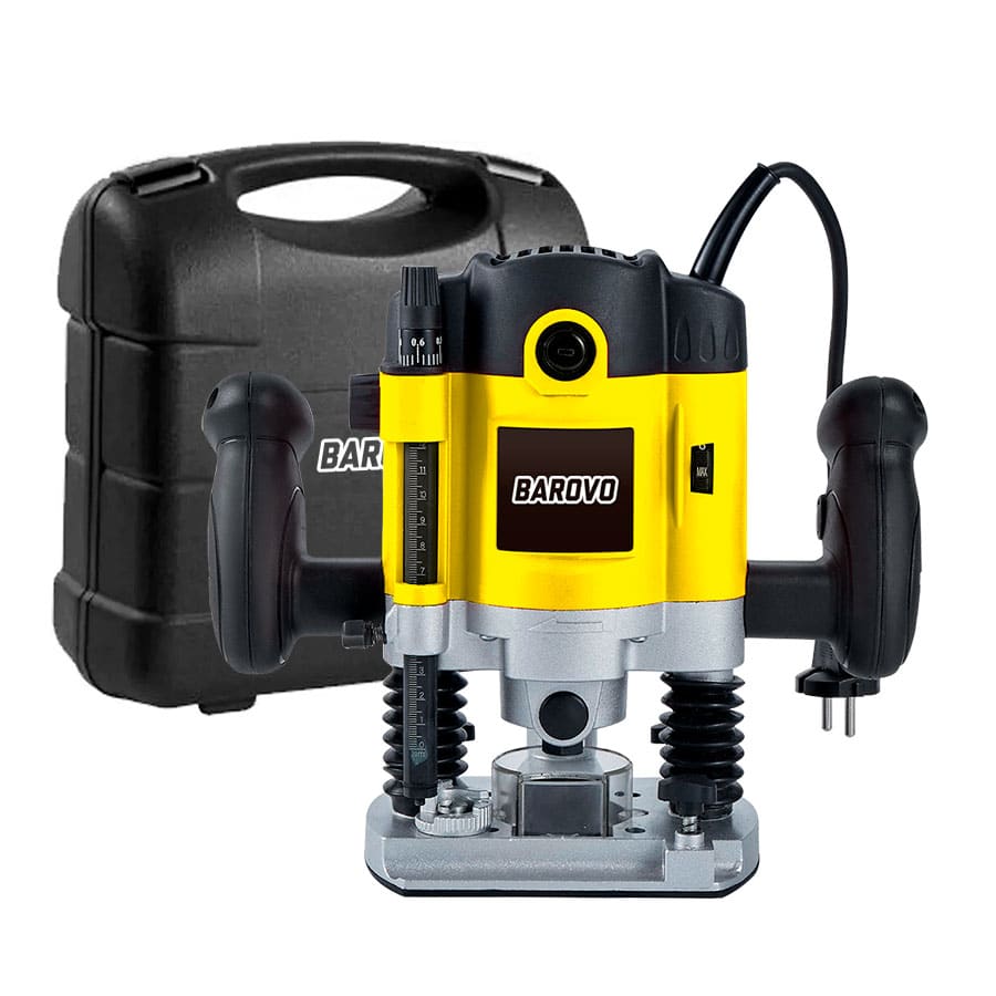 Fresadora Para Madera DEWINNER 1800W - 12 Fresas Incluídas, 7 Velocidades, Ajuste De Profundidad, Perfecta Para Bricolaje Y Carpintería