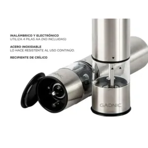 Molinillo pimentero electrico acero inoxidable c/u - Imagen 3