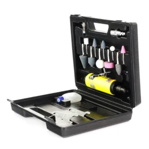 Amoladora recta neumatica 1/4 con kit x10 - Imagen 3