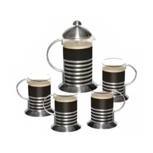 Set cafetera + 4 jarros c/u